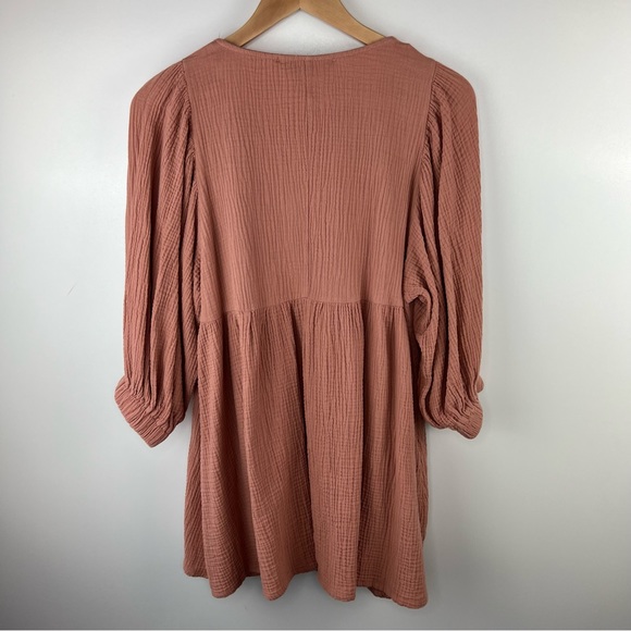 HYFVE Pink Gauze Baby Doll Mini Dress - Picture 3 of 6